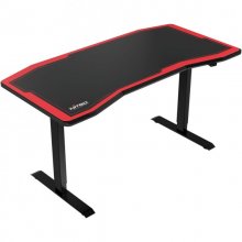 Nitro Concepts D16E Mesa Gaming con Altura Regulable Eléctricamente Negra/Roja en PcComponentes