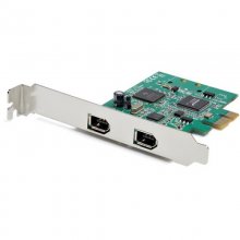 Startech Tarjeta PCI Express FireWire de 2 Puertos Adaptador PCIe FireWire 1394a en PcComponentes