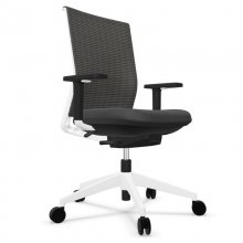 Actiu Stay Serie 30 Silla de Oficina Respaldo Tejido Técnico Harlequin Blanca/Negra en PcComponentes