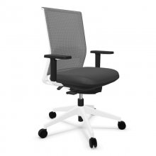 Actiu Stay Serie 30 Silla de Oficina Respaldo Tejido Técnico String Blanca/Negra en PcComponentes