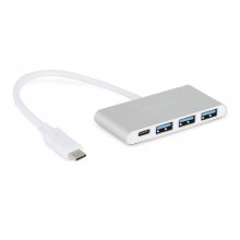 Quick Media Hub USB Tipo C a 2xUSB 3.0/USB/USB-C Plata en PcComponentes