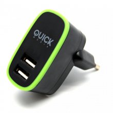 Quick Media Cargador Doble Pared con Cable Micro USB 2.1A en PcComponentes