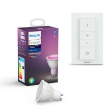 Philips Pack Hue White and Color Ambiance Bombilla LED GU10 5.7W RGB + Hue Interruptor Atenuador en PcComponentes
