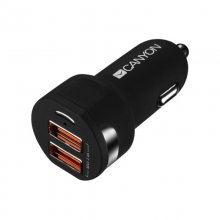 Canyon CNE-CCA07B Cargador de Coche 2xUSB 2.4A en PcComponentes