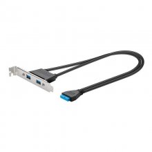 Goobay Adaptador USB 20 Pines a 2xUSB 3.0 Negro en PcComponentes