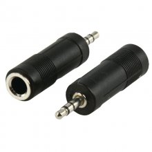 Goobay Adaptador Audio Estéreo Jack 3.5mm a 6.35mm Macho/Hembra Negro en PcComponentes
