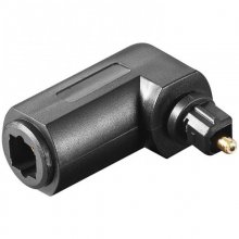 Goobay Adaptador Óptico Acodado Toslink Macho/Hembra Negro en PcComponentes