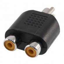 Goobay Adaptador de Audio Mono 2xRCA a RCA Hembra/Macho Negro en PcComponentes