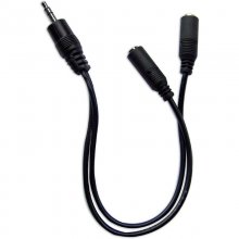 Goobay Cable Adaptador Jack 3.5mm a 2x Jack 3.5mm Macho/Hembra 20cm Negro en PcComponentes
