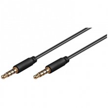 Goobay Cable de Audio Estéreo Jack 3.5mm Macho/Macho 3m Negro en PcComponentes