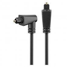 Goobay Cable de Audio Óptico Extremo Angulado Toslink Macho/Macho 1m Negro en PcComponentes