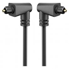 Goobay Cable de Audio Óptico Acodado Toslink Macho/Macho 1m Negro en PcComponentes