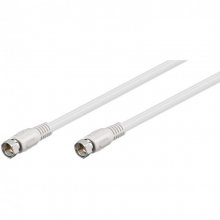 Goobay Cable Antena F Macho/Macho 1.5m Blanco en PcComponentes