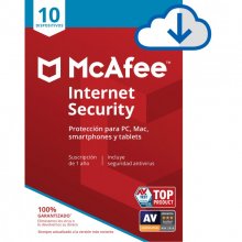 McAfee Internet Security 10 Dispositivos 1 Ano Descarga Digital en PcComponentes