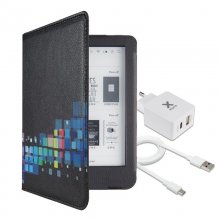 Gecko Funda Luxe Cuadros para Kobo Clara+Xtorm Adaptador de Corriente USB+USB-C+Xtorm Cable Plan... en PcComponentes