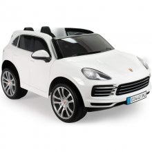 Injusa Coche Eléctrico Porsche Cayenne S con Licencia 12V Blanco