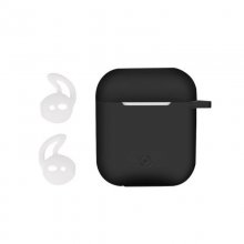 Celly Aircase Funda de Silicona Negra para AirPods + Ganchos Deportivos en PcComponentes