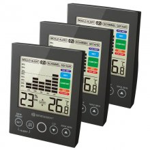 Bresser Pack de 3 Higrómetros con Alerta Anti Moho Negros en PcComponentes