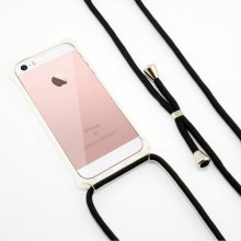 Ksix Funda Cordón Negro TPU Transparente para iPhone SE 2020 en PcComponentes