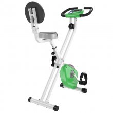 HomCom Bicicleta Estática Profesional Blanco/Verde en PcComponentes