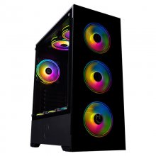 Hiditec Z20 ARGB Cristal Templado USB 3.0 Negra en PcComponentes