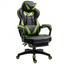 Vinsetto Silla Ergonómica con Reposapiés Verde/Negra en PcComponentes