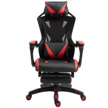 Vinsetto Silla Gaming con Reposapiés Roja/Negra en PcComponentes