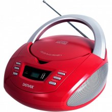 Denver Boombox TCU-211 Radio CD/USB Rojo en PcComponentes