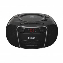 Denver TCP-40 Radio CD con Cassette Negro en PcComponentes