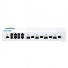 Qnap QSW-M408-4C Switch Gestionado 8 Puertos Gigabit + 4 Puertos Combinados 10GbE SFP+/Gigabit en PcComponentes