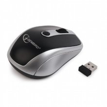 Gembird MUSW-002 Ratón Óptico Inalámbrico 1600DPI Negro/Plata en PcComponentes