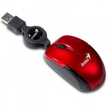Genius Micro Traveler V2 Mini Ratón USB 1000 DPI Rojo en PcComponentes