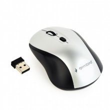 Gembird MUSW-4B-02-BS Ratón Óptico Inalámbrico 1600DPI Negro/Plata en PcComponentes