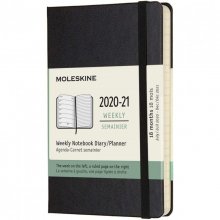 Modelskine Pocket Agenda Semanal 18 Meses 2020-2021 Capa Dura Preta en PcComponentes