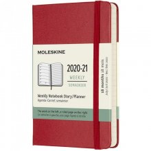 Moleskine Agenda Semanal 18 Meses 2020-2021 Capa Dura Vermelha en PcComponentes