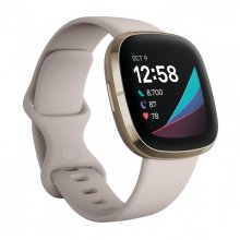 Fitbit Sense Smartwatch Blanco Marfil/Acero Inoxidable Dorado en PcComponentes