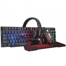 Scorpion MA-CM370 Pack 4 en 1 Gaming Teclado + Ratón + Auriculares + Alfombrilla en PcComponentes