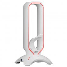 Mars Gaming MHHPRO Suporte Auscultadores + Bungee para Rato + HUB 2x USB 3.0 Branco en PcComponentes