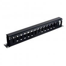 Aiten Data Organizador de Cables Metálico 1U con Tapa Negro en PcComponentes
