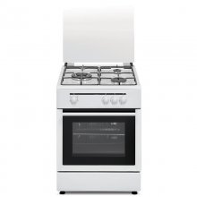 Vitrokitchen CB5530BN Cocina de Gas Natural 3 Zonas + Horno Blanca en PcComponentes