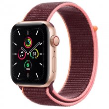 Apple Watch SE GPS + Cellular 44mm Aluminio en Oro con Correa Loop Deportiva Ciruela en PcComponentes
