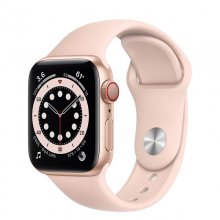 Apple Watch Series 6 GPS + Cellular 40mm Aluminio en Oro con Correa Deportiva Rosa Arena en PcComponentes