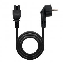 Nanocable Cable de Alimentación Trébol CEE7 Acodado Macho a C5 Hembra 1.5m en PcComponentes