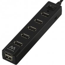 Ewent EW1130 Hub de Red USB 2.0 de 7 Puertos + Switch on/Off en PcComponentes