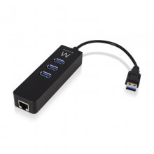 Ewent Hub 3 Portas USB 3.1 Gen1 com Porta de Rede Gigabit en PcComponentes