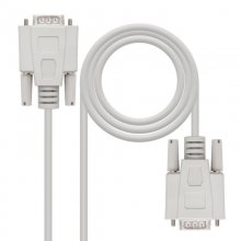 Nanocable Cabo Serie RS232 DB9 Macho/Macho 1.8m Bege en PcComponentes