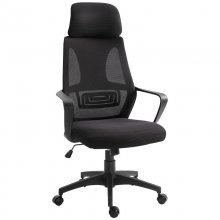 Vinsetto Silla de Oficina Ergonómica Negra en PcComponentes