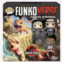 Funko Funkoverse 100 Jurassic Park Edition Ray Arnold, Ellie Sattler, Alan Grant y Velociraptor en PcComponentes