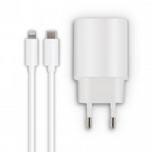 Mooov Cargador 3A Power Delivery 18W Blanco + Cable USB-C a Lightning 1.2m en PcComponentes
