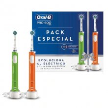 Oral-B Pro 600 Duo Pack 2 Cepillos Eléctricos en PcComponentes